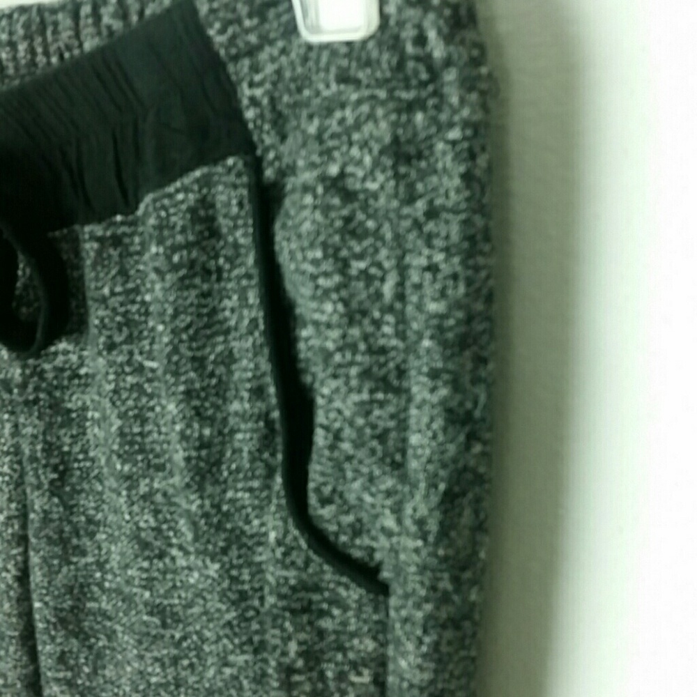WET SEAL l Jogger Pants Heather Gray Knit B1 - Picture 4 of 7